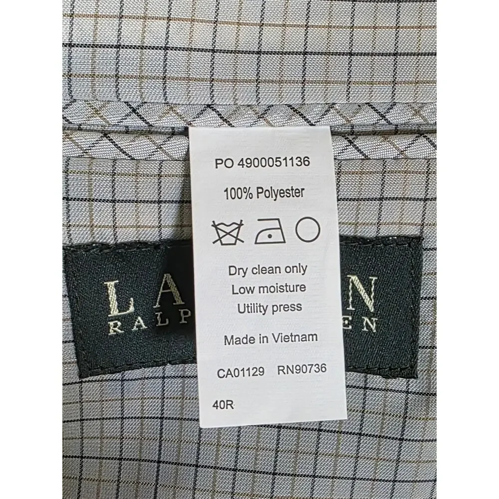 Lauren Ralph Lauren Brown Faux Suede Sport Coat Blazer 40R